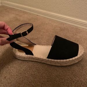Black Espadrille Sandals